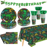 177 Pcs Dinosaur Birthday Party Supplies 25 Guest Dinosaur Theme