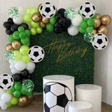 60pcs 12inch Green and Black Balloons, Black White Lime Green