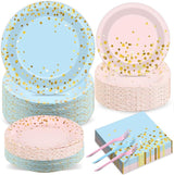 50 Guests Gender Reveal Party Supplies Baby Shower Party Tableware