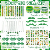 190 Pcs St Patricks Day Accessories St Patrick's Day Party Favor Set