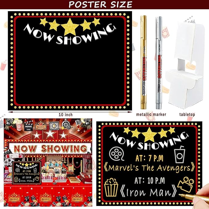 Movie Night Party Decorations Movie Theater Hollywood Themed Party