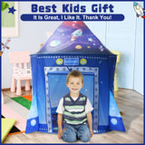 Kaivee Rocket Ship Space Pop Up Play Tent for Kids-Astronaut Pretend