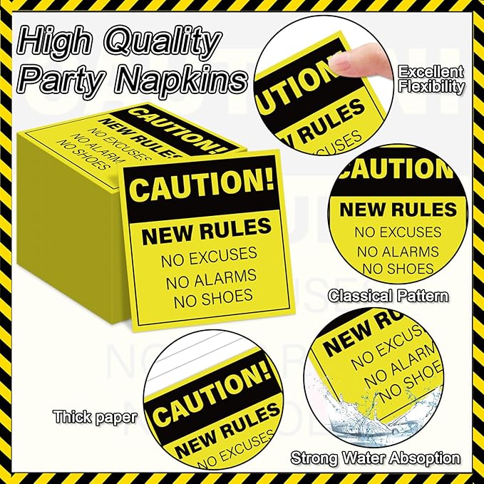 100 Pcs Funny Happy Retirement Party Supplies Caution Retirement