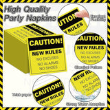 100 Pcs Funny Happy Retirement Party Supplies Caution Retirement