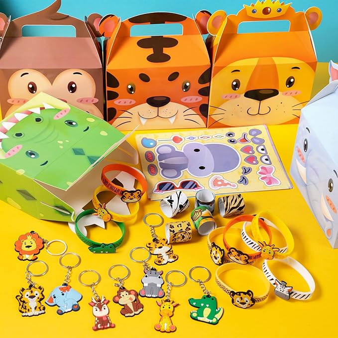 Jungle Safari Party Favors Set Wild Animals Set for Kids Birthday