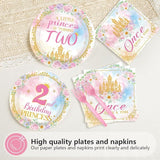 96Pcs Princess 2nd Birthday Party Decorations for Girls A Little