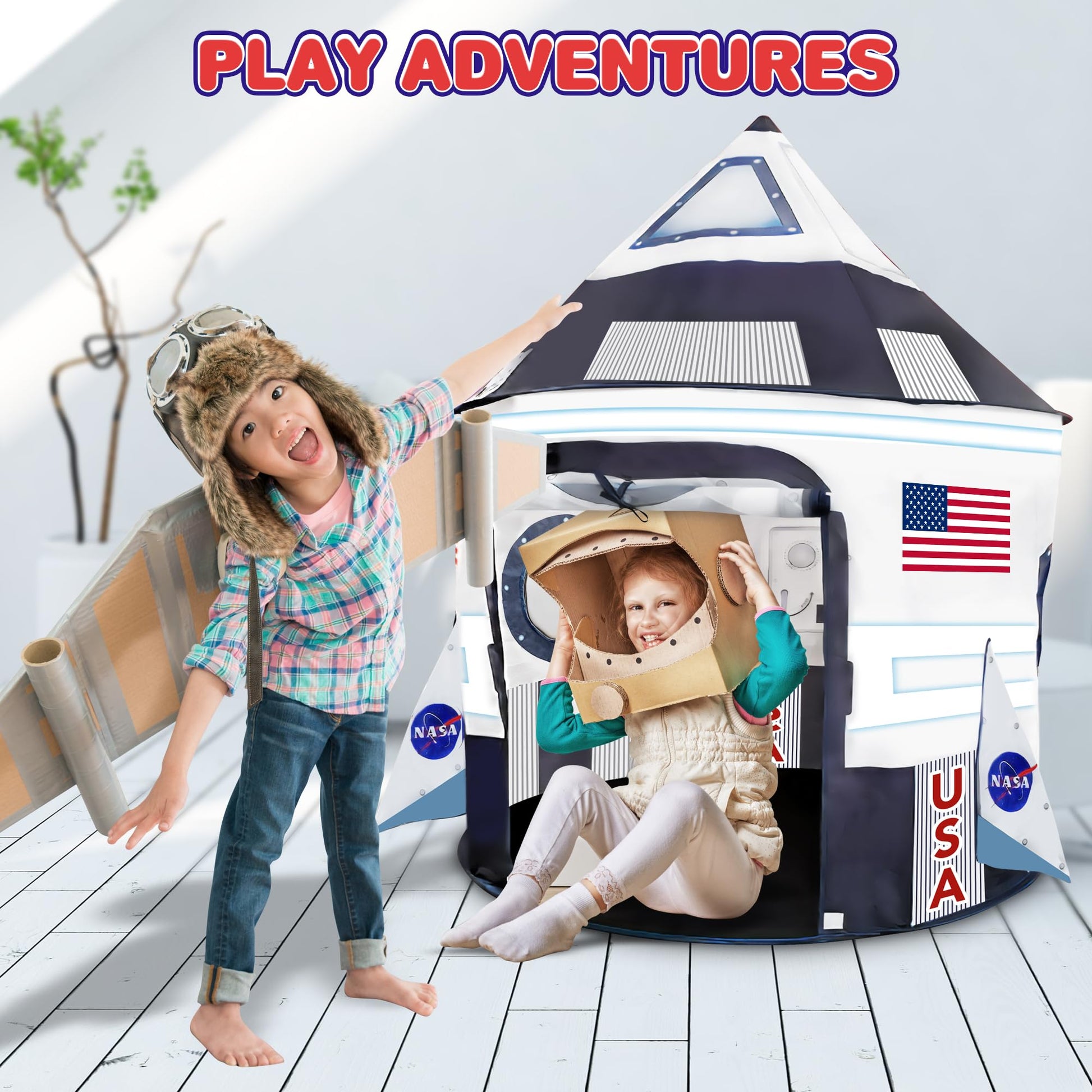 Kids Tent Indoor Pop up Play Tent for Kids, Outer Space