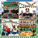 Game Time Football Burlap Banner Football Party Favors Decorations