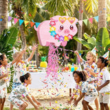 WERNNSAI Piglet Piñata - Farm Party Decorations Hawaiian Pig Piñata