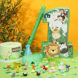 Wild One Piñata Number 1 Pull String Mini Piñata with Blindfold Bat