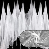 Halloween White Creepy Cloth 276 x 87 Inch Spooky Halloween Creepy