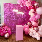 Pink Balloons Arch Kit, 160Pcs Hot Pink Balloon Garland Kit Metallic