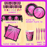 Basketball Party Decorations, 142Pcs Pink Basketball Birthday Party