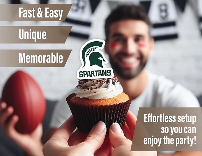Michigan State Party Supplies for MSU Football, Birthday Gift,