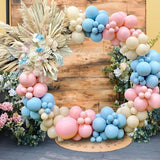 DIY Gender Reveal Party Decorations 138pcs Pink and Blue Balloon