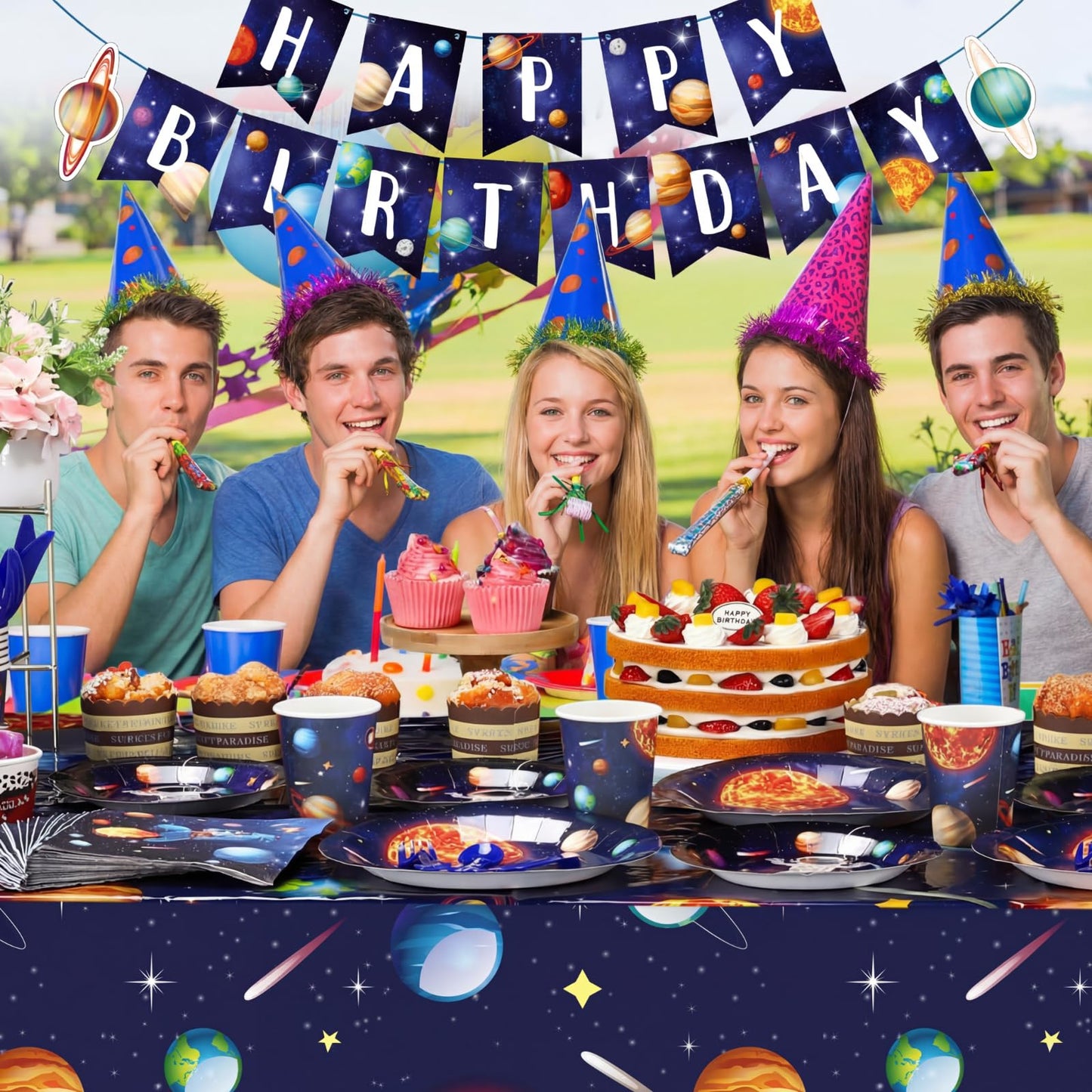 Outer Space Birthday Party Supplies Serve 24 Space Party Tableware