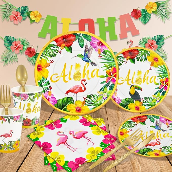 Hawaiian Luau Party Decorations Supplies Tropical Aloha