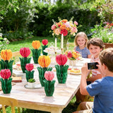 PAPER JAZZ 8 PCS Tulip Flower Centerpieces for Tables Spring Party