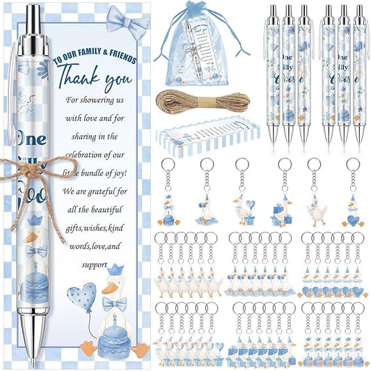 145 Pieces Silly Goose Baby Shower Favors for Guest Goose Ballpoint