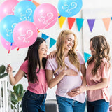 30 Pcs Gender Reveal Balloons Girl or Boy Latex Balloon 12 Inches