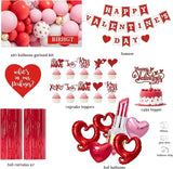 Valentine's Day Party Decorations Kit Red and Pink Heart Balloon