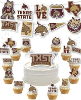 Texas State Party Supplies for TXST Football, Birthday Gift,