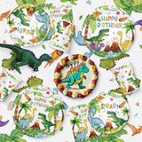 170 Pcs Dinosaur Birthday Decorations Jungle Dino Party Supplies
