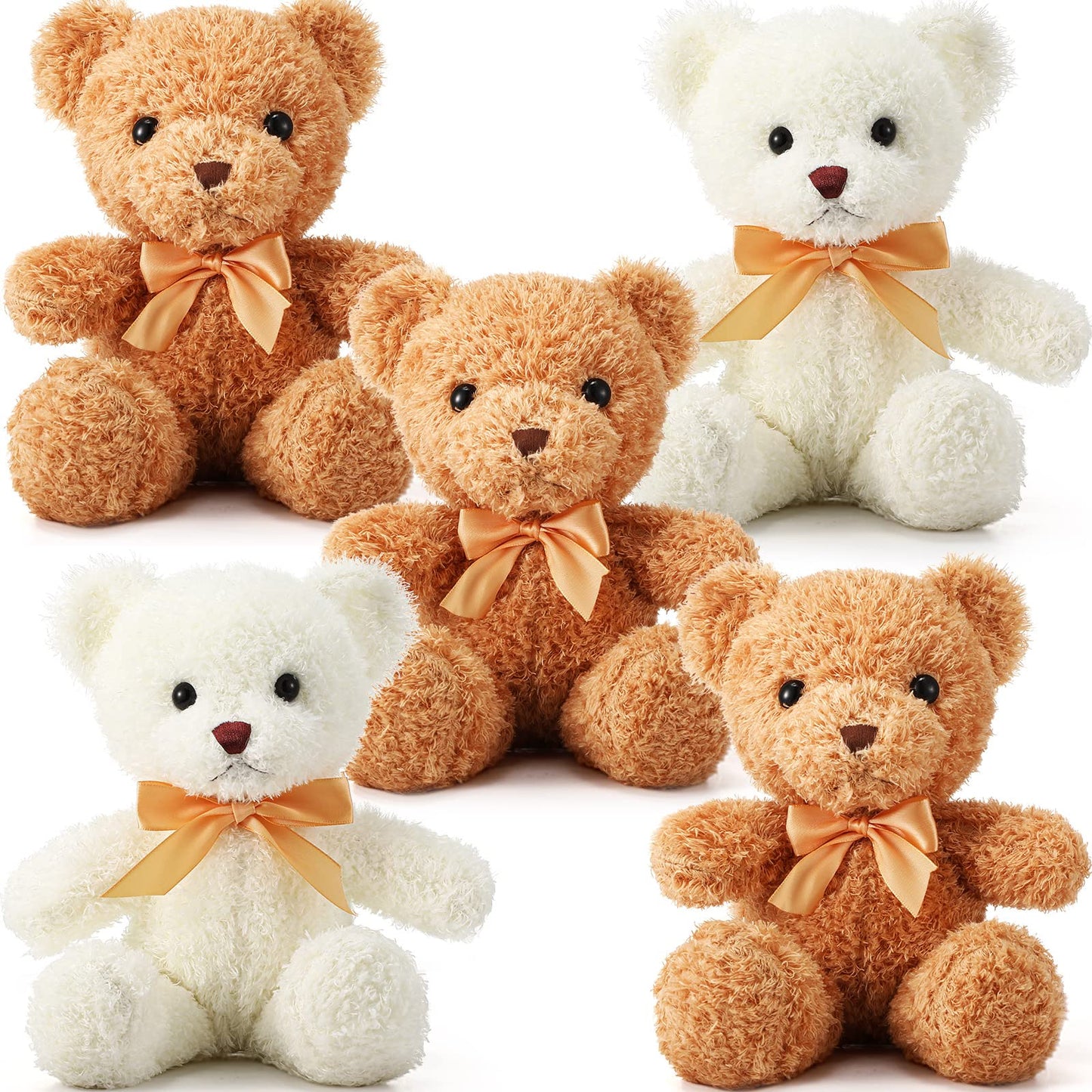 HyDren 5 Pcs Bears Stuffed Animal Soft Plush Toys Valentine 12 Inches