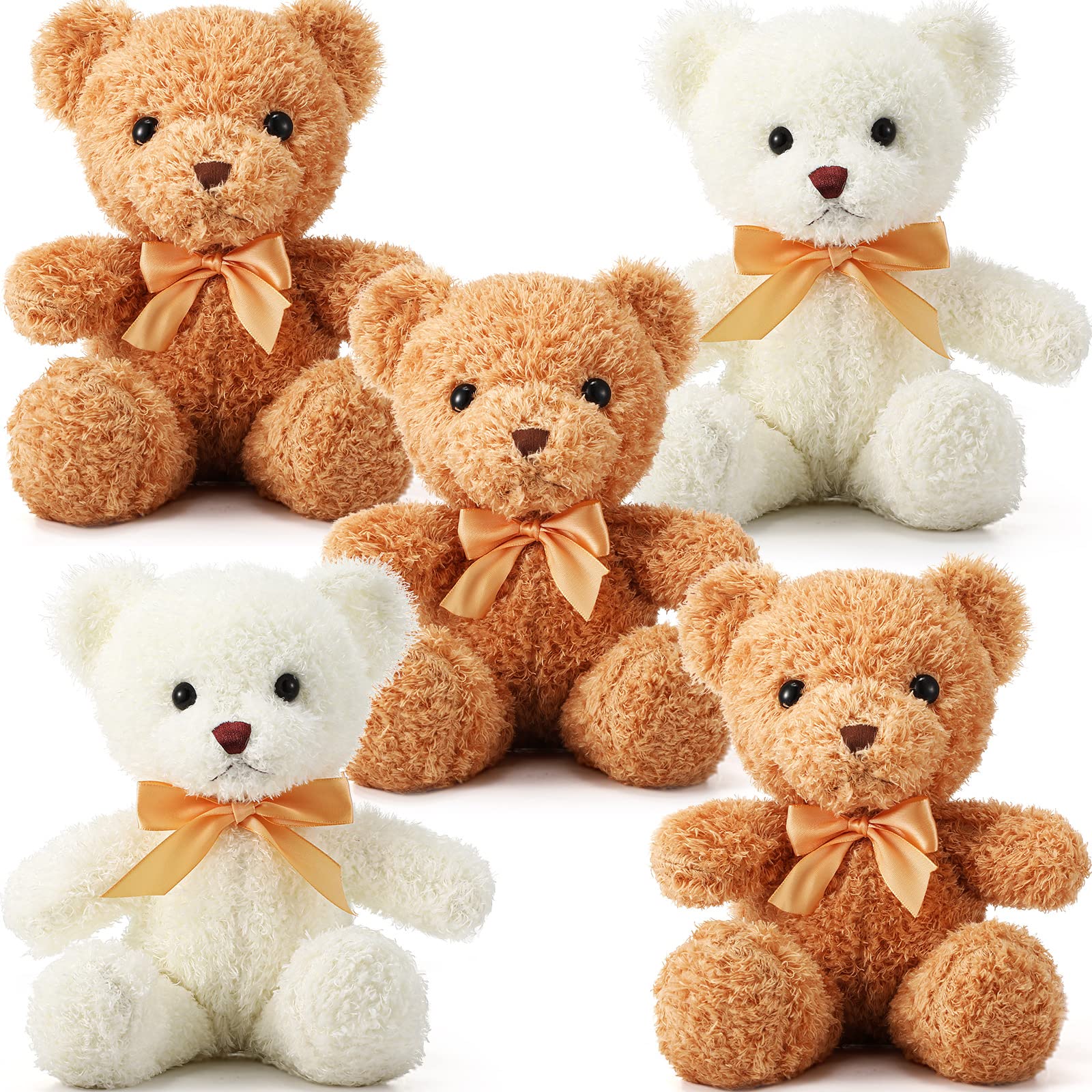 HyDren 5 Pcs Bears Stuffed Animal Soft Plush Toys Valentine 12 Inches
