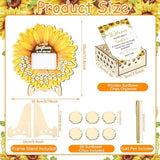 63 Pcs Sunflower Baby Shower Guest Book Alternatives Set Baby Shower