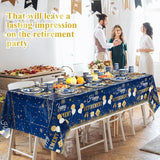 Pickmesh 194 Pcs Blue Gold Happy Retirement Party Decorations