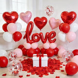 Valentine's Day Decorations Balloons Kit with Red and Pink Heart