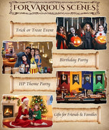 Halloween Decorations Floating Candles with Wand 20Pcs Flameless
