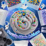Astronaut Galaxy Slime for Kids, Big Slime Bucket with Clay, Glow in