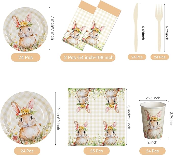 Easter Party Supplies Decorations 147 Pcs Easter Decorations
