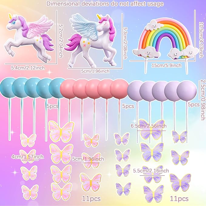 Unicorn Cake Toppers Unicorn Cake Decoration Include Unicorn Cake