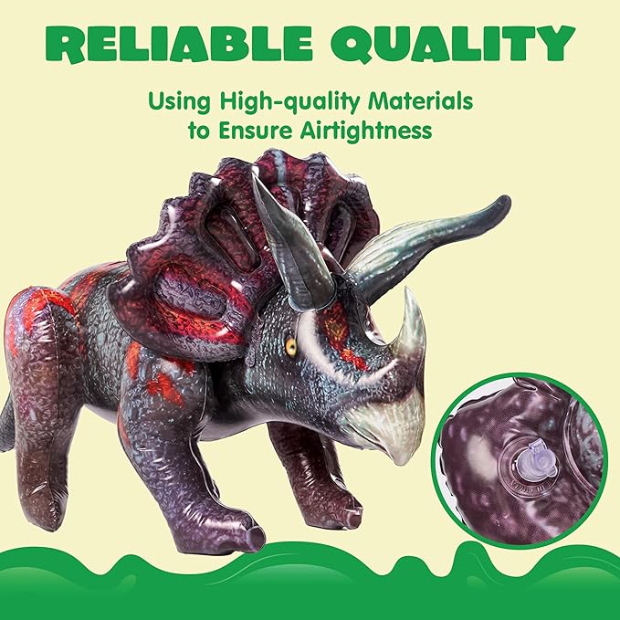 43 Triceratops Inflatable Dinosaur Toy for Party Decorations