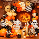 Orange Halloween Balloon Arch Garland Orange Sand White Party
