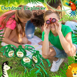 Eaasty 12 Set Jungle Safari Party Supplies Kids Canteens with Strap