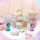 3 Pcs Unicorn Table Decorations Rainbow Metallic Gleam Foil Spray