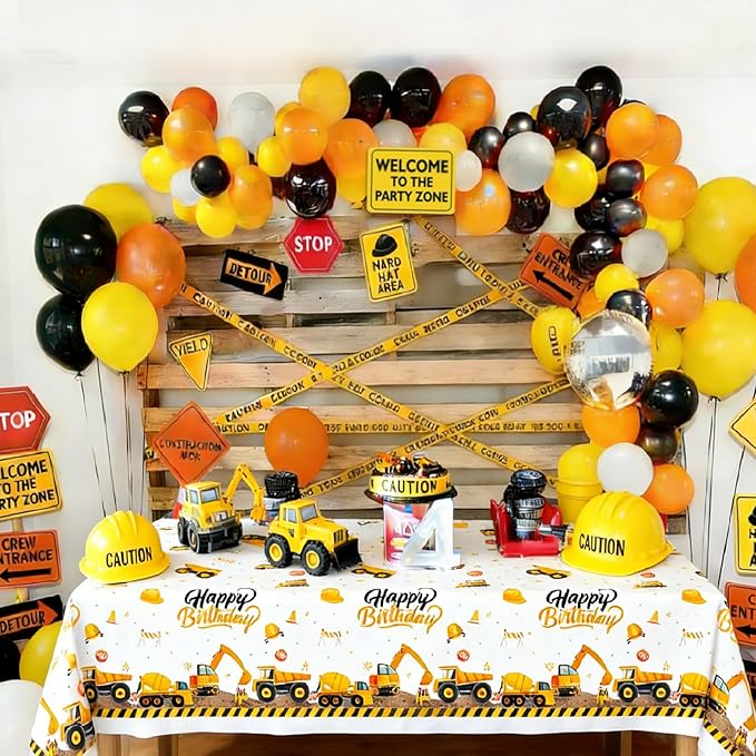 Construction Birthday Party Decorations Construction Balloon Arch
