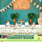 Safari Baby Shower Tablecloths Jungle Animals Plastic Table Cloths