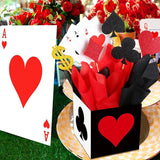 Zhanmai 12 Sets Casino Party Decorations Casino Favor Boxes (6 x 6 x