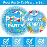 98 Pieces Pool Party Decorations Summer Beach Birthday Party