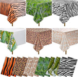 12Pack Animal Safari Tablecloth Jungle Animal Zoo Theme Party Table