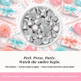 Nutcracker Land of Sweets Holiday Birthday Kiss Stickers 300 Pack