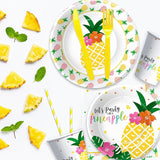 Pineapple Party Decorations Tableware Summer Hawaiian Luau Theme