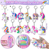 12 Sets Unicorn Party Favors Birthday Supplies for Girls Drawstring