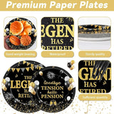 100PCS Happy Retirement Party Supplies The Legend Has Retired Paper