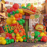 Tesochye Mexican Fiesta Balloon Arch Kit,Cinco De Mayo Party